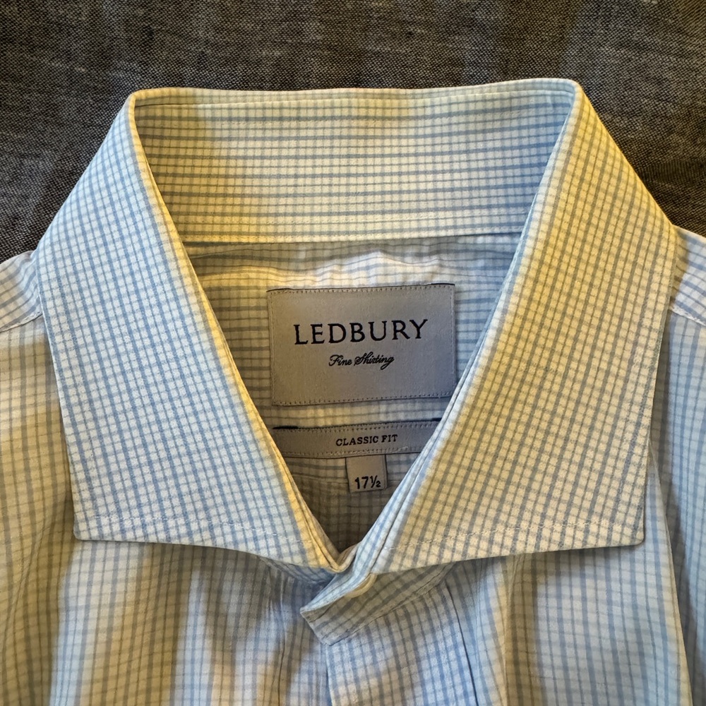 Men's Blue Checkered Shirt